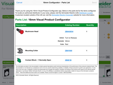 16mm Operator Interface Visual Product Configurator screenshot 4