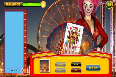 "A+" Evil Carnival HiLo Solitaire Best Classic Social Real Fun Cards Game With Friends Pro screenshot 2