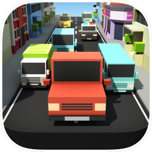 Block Pixel Traffic Racer : High Voltage Endless Highway Racing Combat Pro iOS App