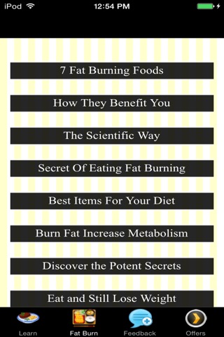 Foods That Burn Fat -  Scientific Way screenshot 3