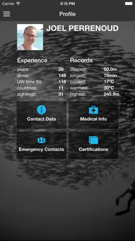 Game screenshot Diviac - Scuba diving logbook apk
