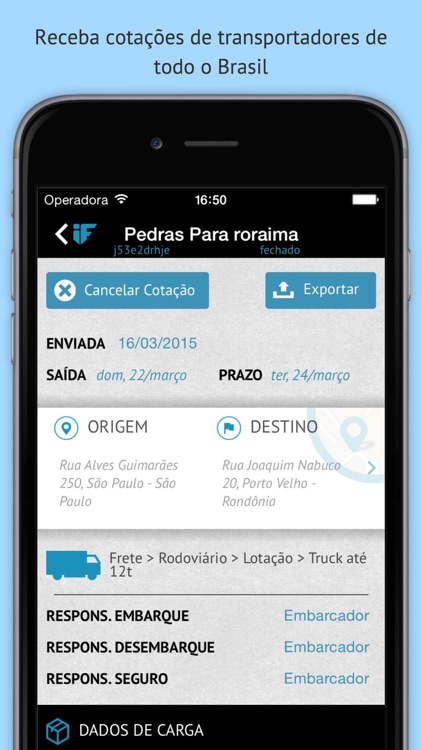 iFrete - Cotar frete nunca foi tão fácil