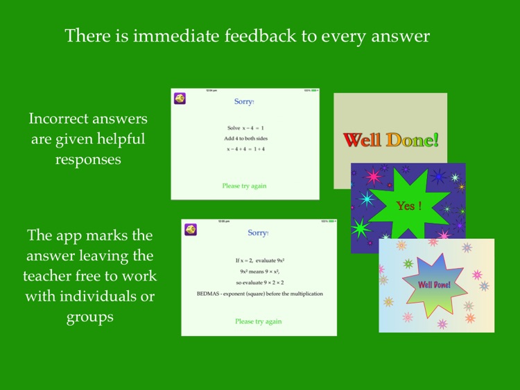 Algebra Start - variables powers simplify solve screenshot-3