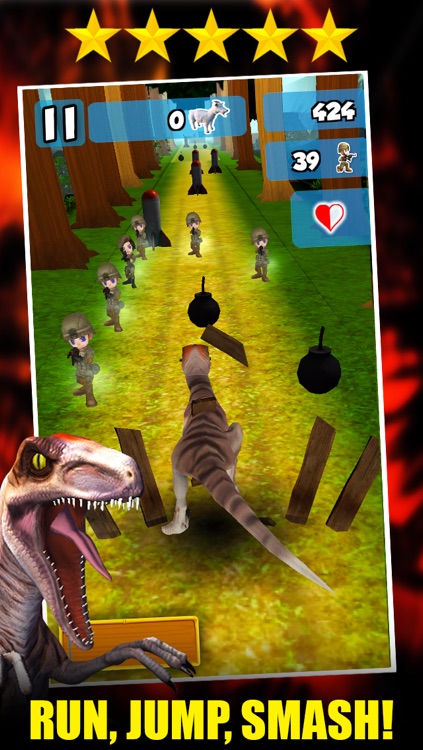 Raptor Run 3D Game 