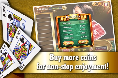 Monte Carlo Hi-lo Cards PRO - Live Addicting High or Lower Card Casino Game screenshot 4