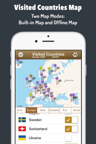 Visited Countries Map - World Travel Log,Country Map,Visited States,Travel Track Travel