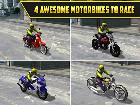 3D Motor-Bike Drag Race: АвтомобильГонки ИгрыБесплатно для iPad