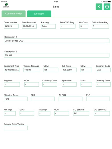 Cellmark Recycling Order Processing System screenshot 2