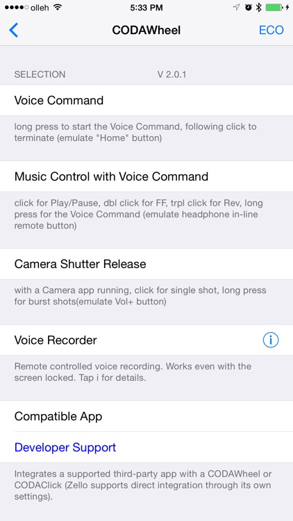 CODA Button - CODAWheel, CODAClick