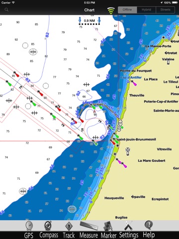 Upper Normandy GPS Charts Pro screenshot 3