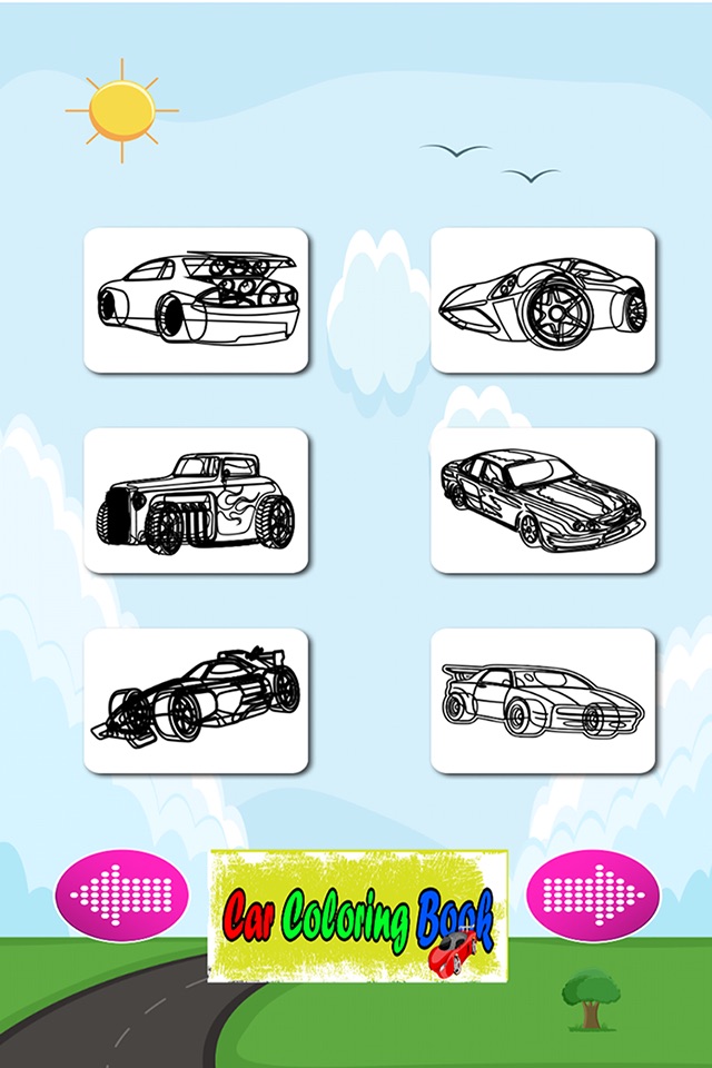 Car Color Book - Coloring game for Kids & Toddlers screenshot 4