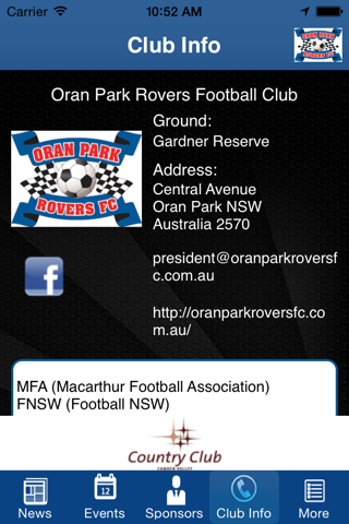 Oran Park Rovers Football Club screenshot 4