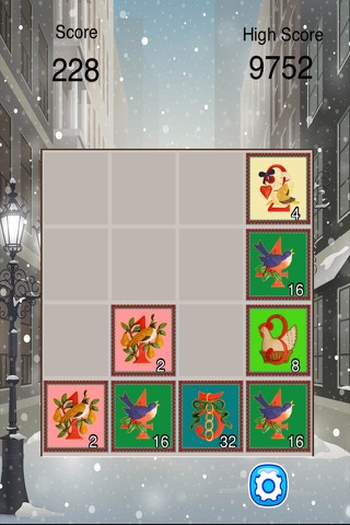 Twelve Days of Christmas - 2048 Holiday Style Puzzle Game Free screenshot 4