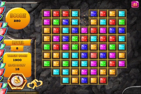 Diamond Miner Craze - Jewel Treasure Match Mania screenshot 4