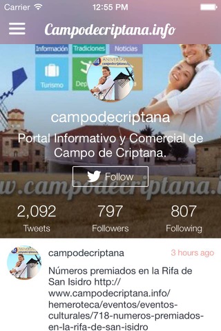 Campodecriptana.info screenshot 2