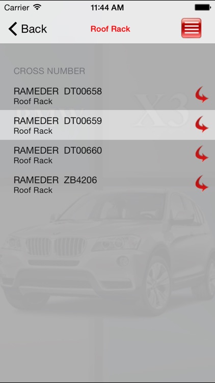 Autoparts BMW X3