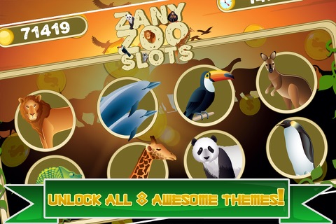 Zany Zoo Slot Machine - Lucky Jackpot Blast screenshot 2