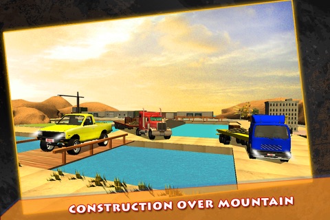 Truck Transporter Driving 3D - Real Cargo Driving & Parking Simulation at Construction Over Mountain screenshot 4