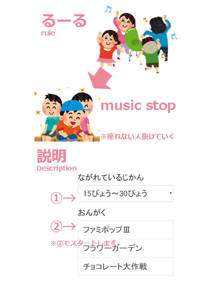 みんなでワイワイ　いすとりゲーム