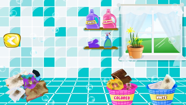 Kids Laundry Washing - Clean up and clothes wash game