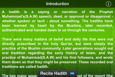 iHadith | 40 Hadith of Messenger S.A.W. screenshot 2