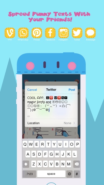 Symbol Font Keyboard - Cool Text Fonts Symbolizer and Better Funny Fantastic Keyboards , Emoji Icons for Instagram and Vine Comments or iMessage, Kik and Twitter Message screenshot-3