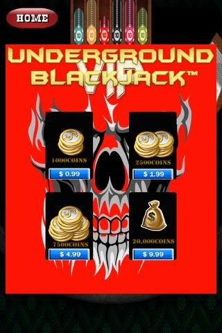 Under Ground Blackjack™ - Freeplay Mobile Ace High Poker Frenzy screenshot 4
