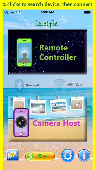 iSelfie - wireless remote selfie camera Screenshot on iOS