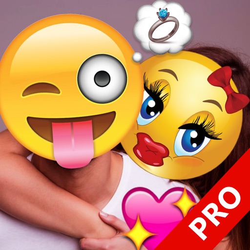 Emoji & Text on Your Photo PRO - Funny Emoji Editor to put Smileys Stickers on Pictures! icon