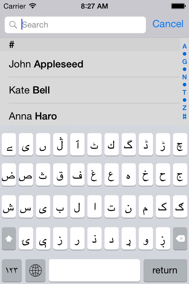 Pashto keyboard for iOS Turbo screenshot 2