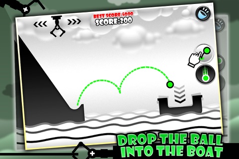 Drop the Ball into the Boat - free brain mini game screenshot 4