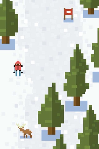 Ice Ski Downhill - Mountain High Adventure screenshot 2