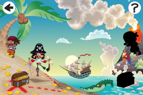 A Crazy Pirate-s Captain Hook Teach-ing Kid-s Game-s to Spot the Shadow screenshot 4