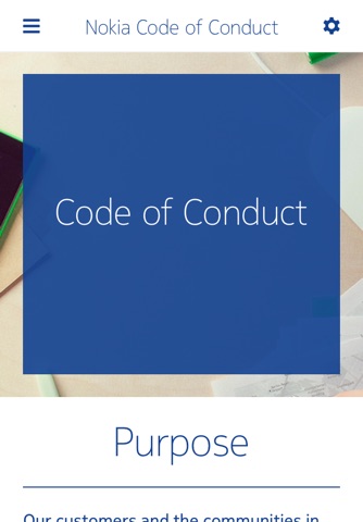 Nokia Code of Conduct screenshot 2