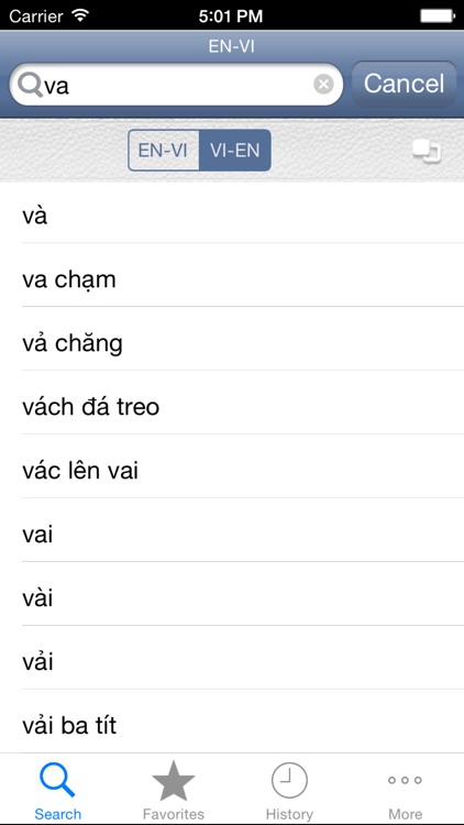 Vietnamese<>English Dictionary