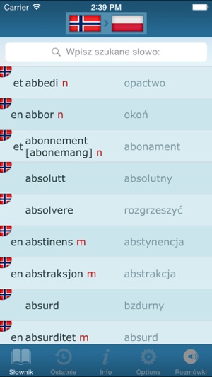 Słownik Polsko-Norweski (Polsk-Norsk Ordbok)(圖2)-速報App