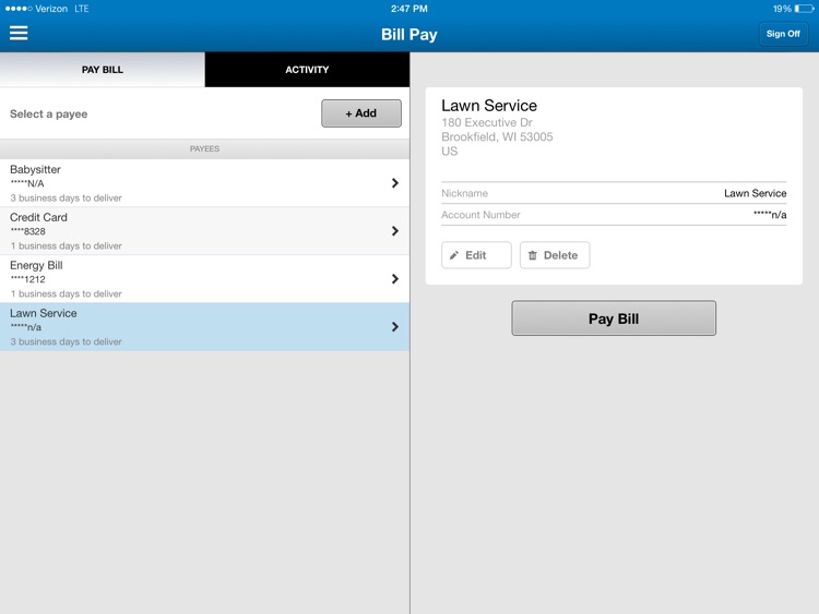 BMO Harris Mobile Banking for iPad