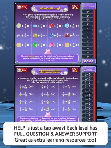 Maths Martians HD: Fractions screenshot 3