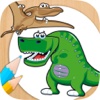 Pintar dinosaurios - juego educativo para niños para colorear dinos con el dedo