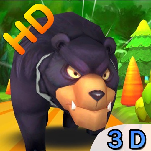 Mega Pig Run Bear Forest HD Free iOS App