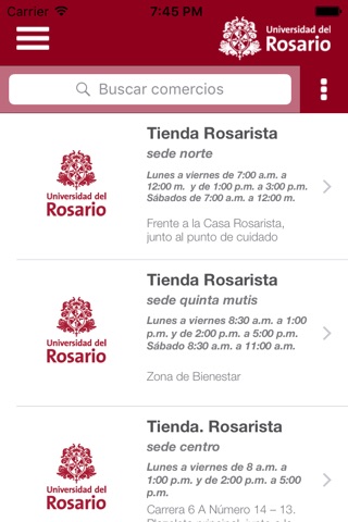 Universidad del Rosario screenshot 3