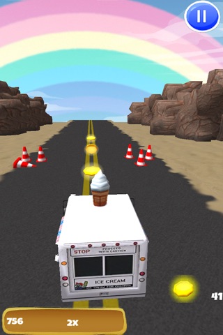 An Ice Cream Truck Race: 3D Driving Game - FREE Edition screenshot 4