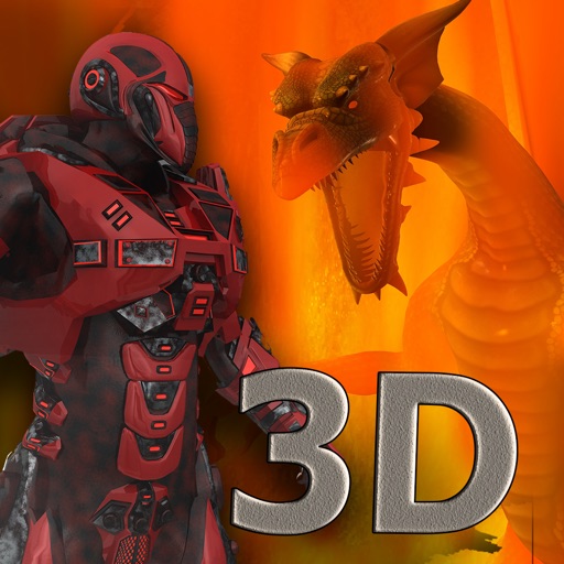 Red Dragon Robot Attack - An Epic 3D Arial battlefield apocalypse iOS App