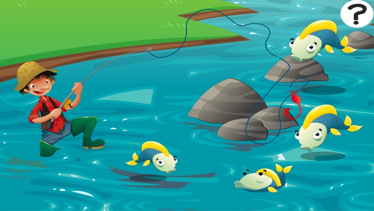 A Fishing Game for Children: Learn with Fish puzzles, games and riddles