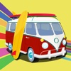 Hippie Monster Van Double Bounce - FREE - Obstacle Course Town Car Race Game
