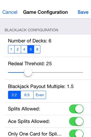 Blackjack-Configurable screenshot 3