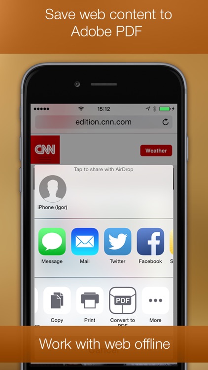 PDF Printer for iPhone