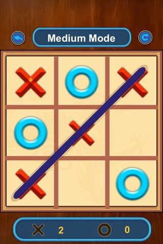 Tic Tac Toe - Connecting Threes Square in a Row screenshot 2