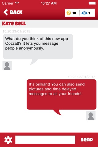 Oozzat!? Messaging screenshot 2