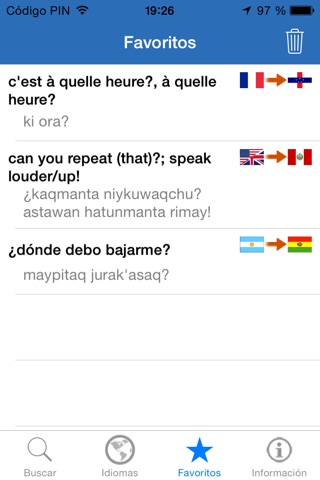 Parler les langues du continent américain - anglais, espagnol, portugais, quechua, papiamentu, créole, guarani, etc screenshot 3